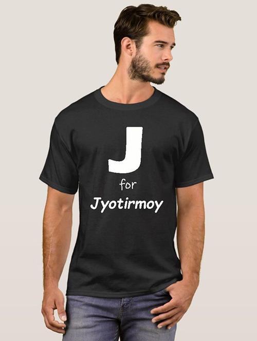 men round neck front print t-shirt - 20582326 - Very Small Image - 1