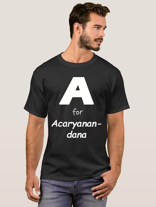 mens black typographic t-shirt - 20583738 - Very Small Image - 1