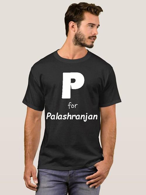 mens black typographic t-shirt - 20583933 - Very Small Image - 1