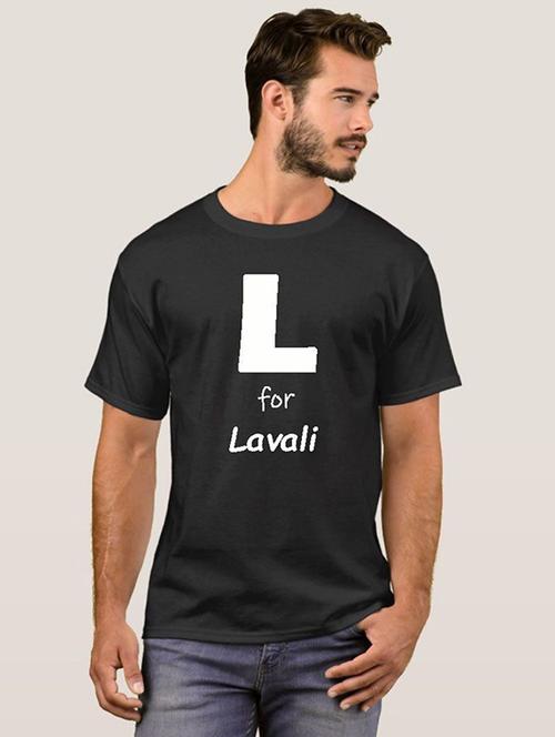 mens black typographic t-shirt - 20583976 - Very Small Image - 1