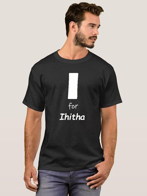 mens black typographic t-shirt - 20584008 - Very Small Image - 1