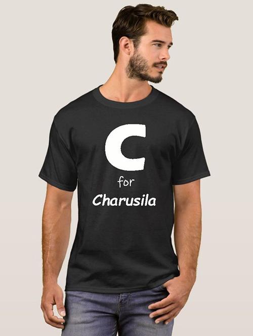 mens black typographic t-shirt - 20584054 - Very Small Image - 1