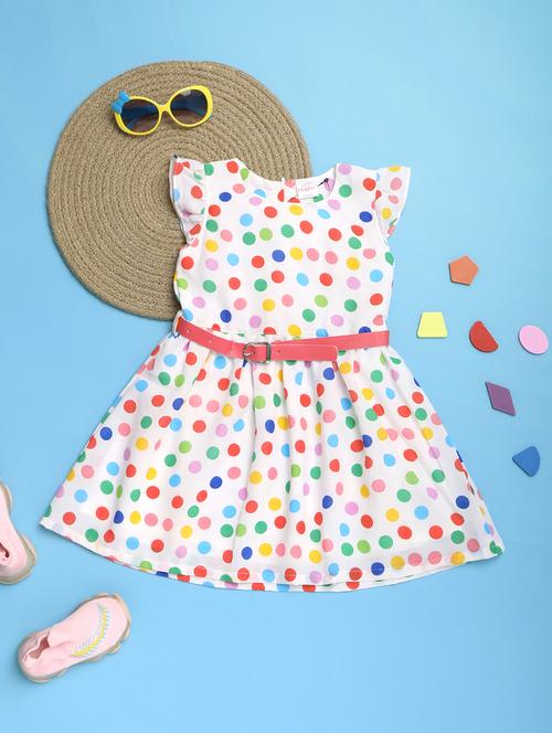 white acrylic blend frock - 20587575 - Very Small Image - 1