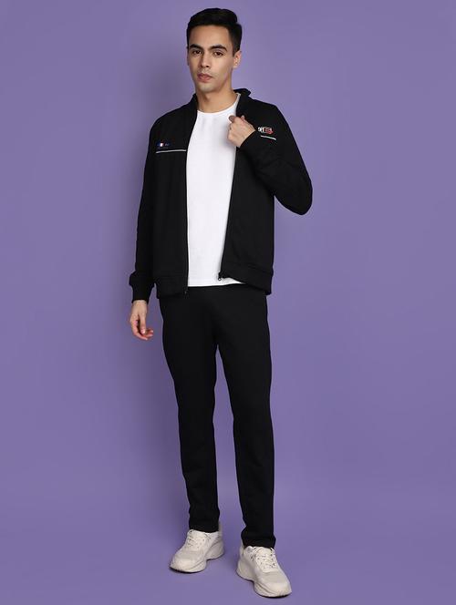 men solid long sleeve track suit - 20587618 - Very Small Image - 1