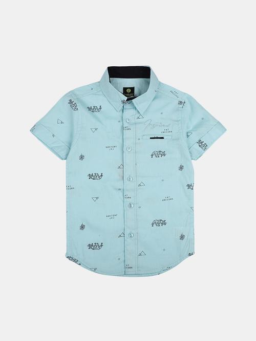 blue cotton shirt - 20587993 - Very Small Image - 1