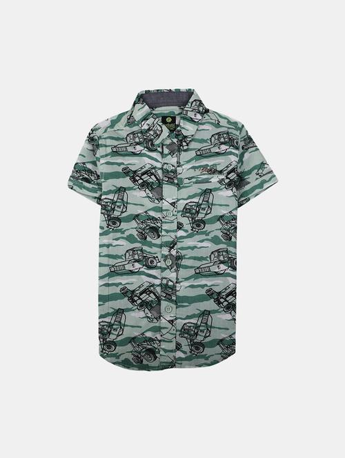 green cotton shirt - 20587998 - Very Small Image - 1