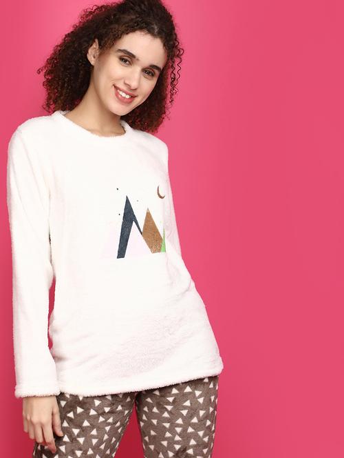 women self design nightwear set - 20589696 - Very Small Image - 1