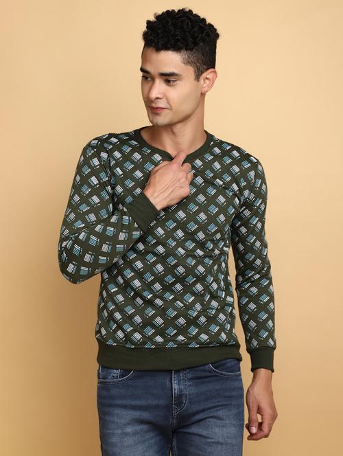 men all over print long sleeve sweatshirt - 20589747 - Very Small Image - 1