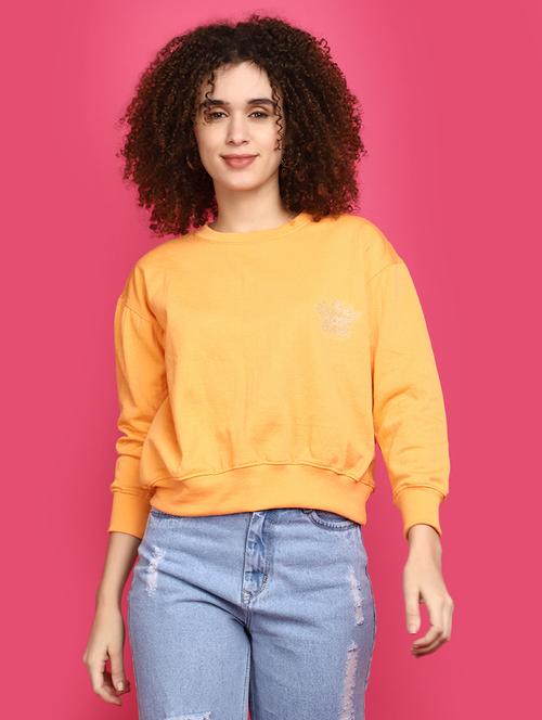 women round neck solid sweatshirt - 20590009 - Very Small Image - 1