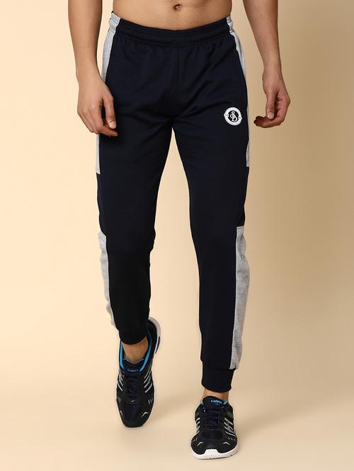 men color block mid rise full length jogger - 20590218 - Very Small Image - 1