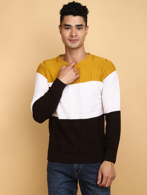 men color blocked long sleeves sweatshirt - 20590358 - Very Small Image - 1