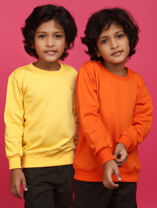boys pack of 2 solid sweatshirts - 20590586 - Very Small Image - 1