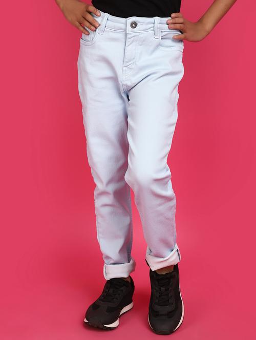 girls light blue mid rise jeans - 20590760 - Very Small Image - 1