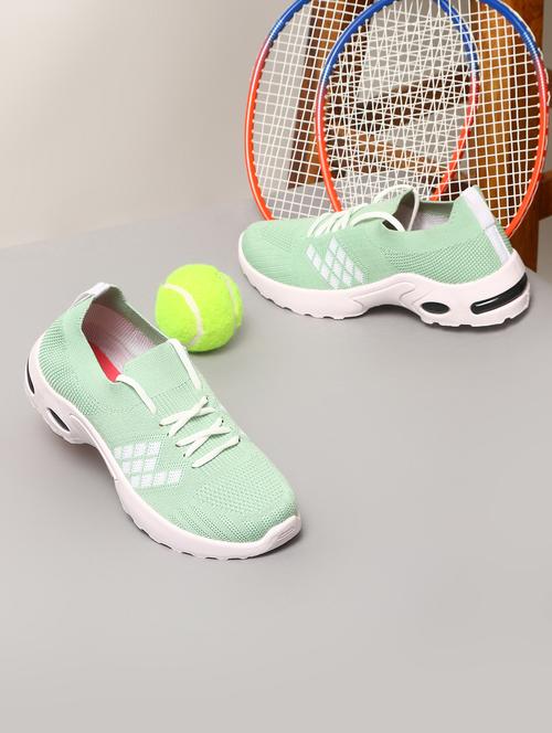 women green textured slip on casual shoes - 20592260 - Very Small Image - 1