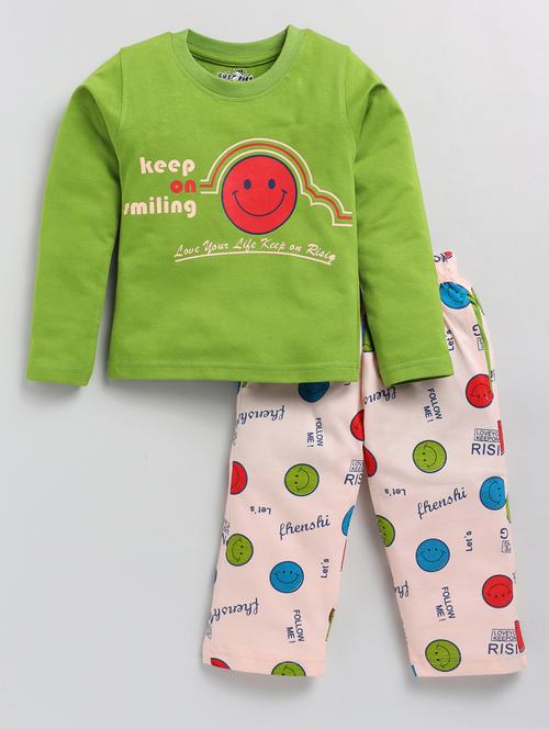 boys printed t-shirt & pajama set - 20592653 - Very Small Image - 1