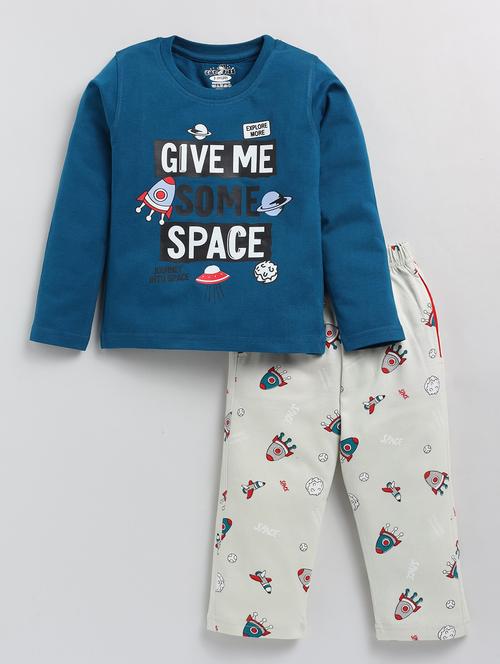 boys printed t-shirt & pajama set - 20592832 - Very Small Image - 1