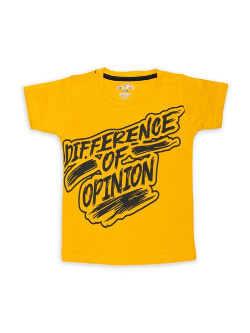 yellow cotton blend t-shirt - 20592989 - Very Small Image - 1