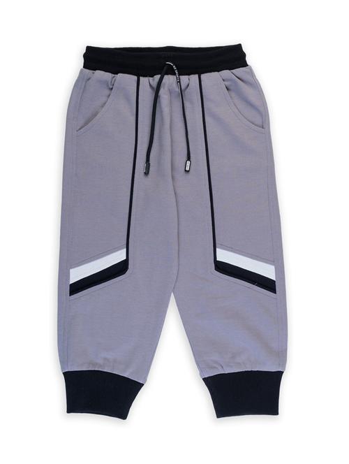 boys grey color block regular jogger - 20593055 - Very Small Image - 1
