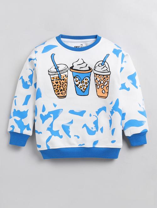 girls round neck graphic regular sweatshirt - 20593180 - Very Small Image - 1