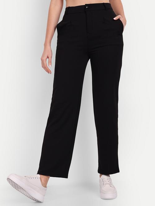 black viscose pleated ]trouser - 20594333 - Very Small Image - 1