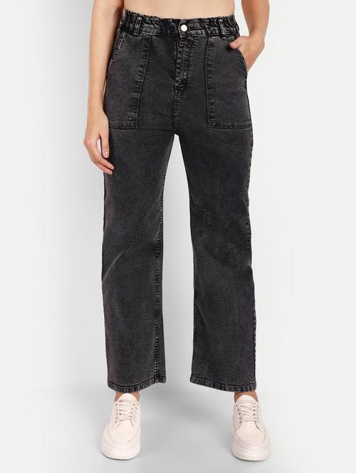 women's plain straight fit jeans - 20594368 - Very Small Image - 1