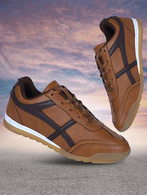 brown lace up sneaker - 20594538 - Very Small Image - 1