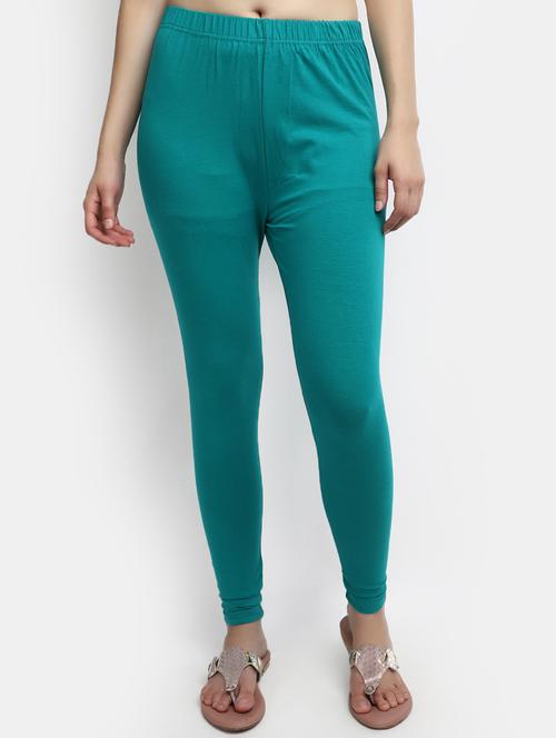 women solid mid rise leggings - 20594593 - Very Small Image - 1