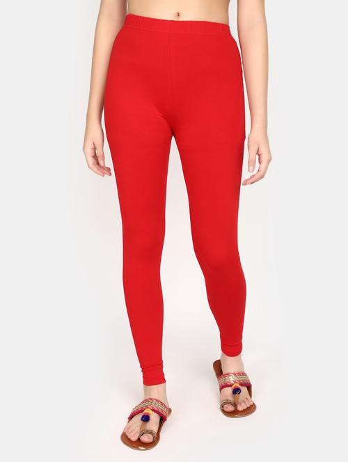 women solid cotton legging - 20594604 - Very Small Image - 1
