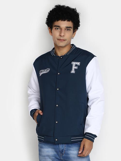 men colourblocked detailed casual jacket - 20594709 - Very Small Image - 1