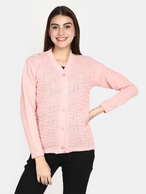 women self designed long sleeves cardigan - 20594739 - Very Small Image - 1