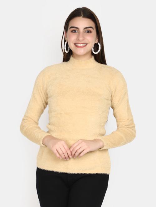 women solid long sleeves pullover - 20594750 - Very Small Image - 1