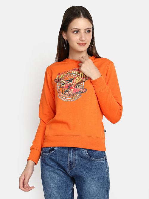 women long sleeved front print sweatshirt - 20595046 - Very Small Image - 1