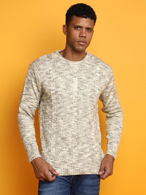 men self design long sleeve regular fit pullover  - 20595130 - Very Small Image - 1