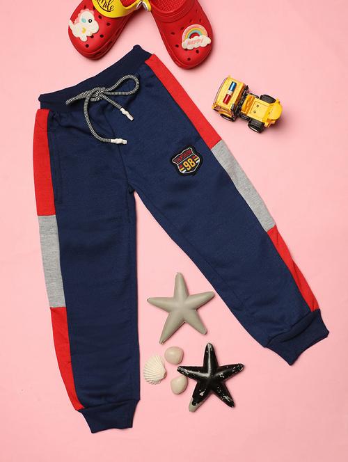 boys blue color block track wear - 20595564 - Very Small Image - 1