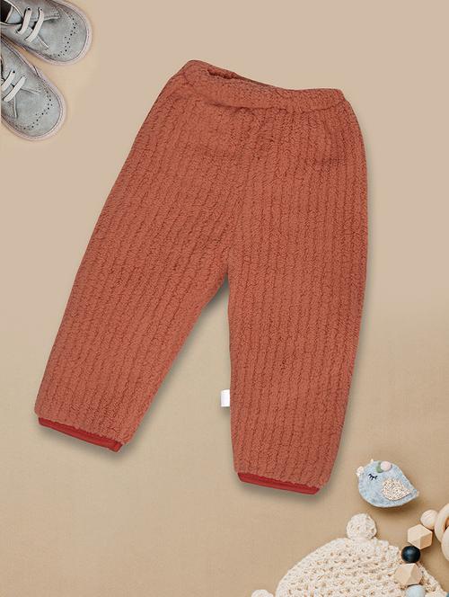 self design brown casual trouser - 20595570 - Very Small Image - 1