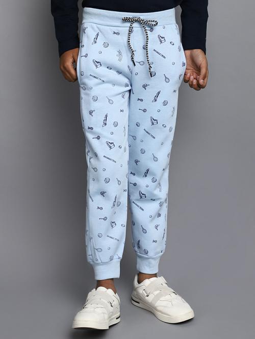 boys purist blue printed trousers - 20595578 - Very Small Image - 1