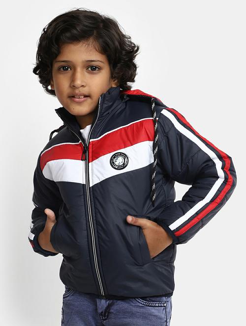 boys color blocked quilted jacket - 20595891 - Very Small Image - 1