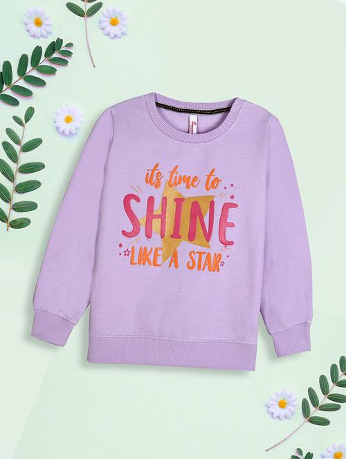 lavender typographic sweatshirt - 20596021 - Very Small Image - 1