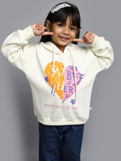 kids off white graphic printed hooded sweatshirt - 20596043 - Very Small Image - 1