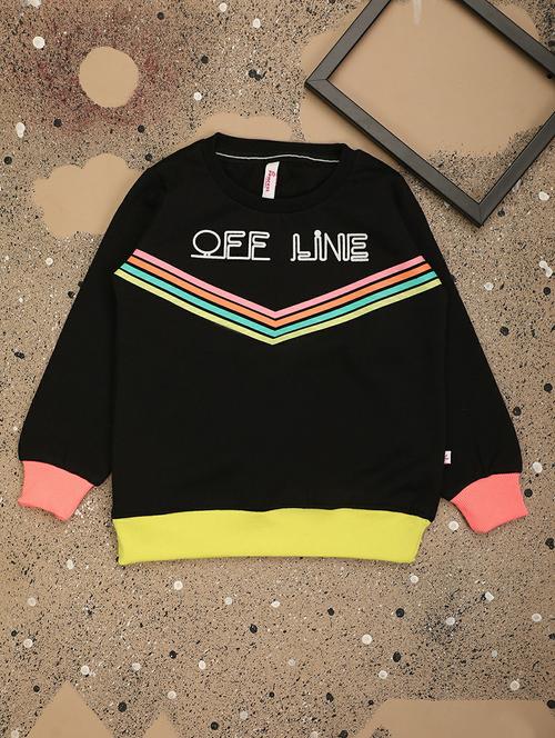 kids front multi colour stripes detailed sweatshirt - 20596047 - Very Small Image - 1