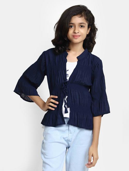 girls v-neck top - 20596136 - Very Small Image - 1