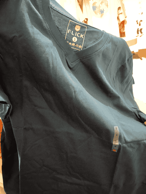 navy blue cotton single jersey tshirt - 20599849 - Very Small Image - 1