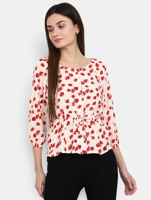 pink cotton a line top - 20600163 - Very Small Image - 1