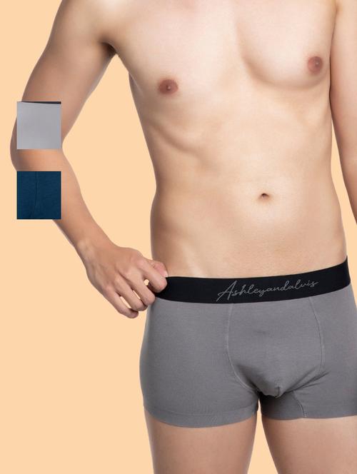 bamboo micro modal, antibacterial, premium men's trunk - 20601147 - Very Small Image - 1