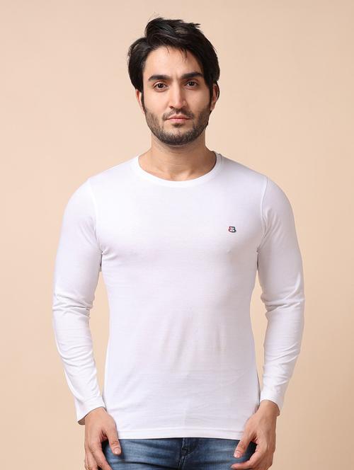 white plain long sleeve t-shirt - 20601481 - Very Small Image - 1