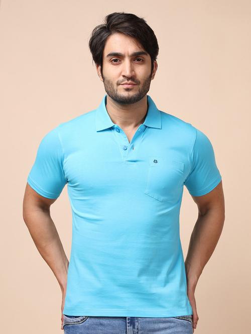 turquoise solid short sleeve t-shirt - 20601617 - Very Small Image - 1