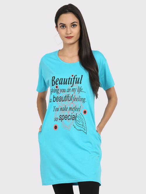 women front print short sleeves t-shirt - 20602438 - Very Small Image - 1