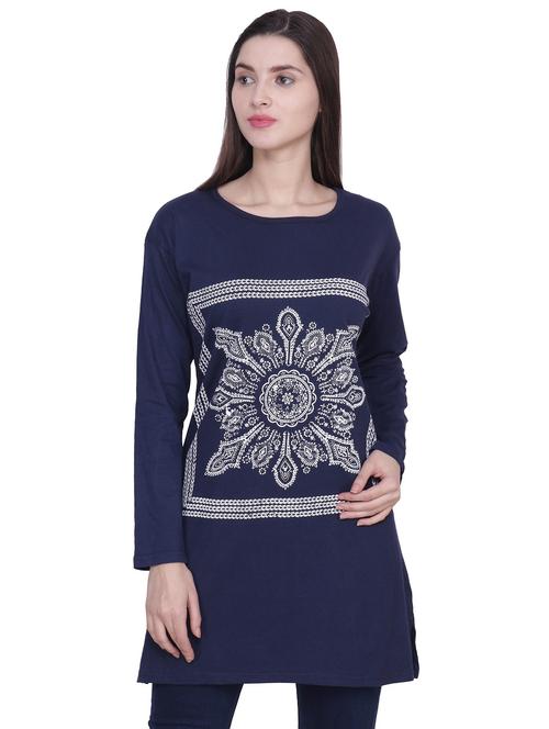 women round neck graphic printed regular t-shirt - 20602648 - Very Small Image - 1