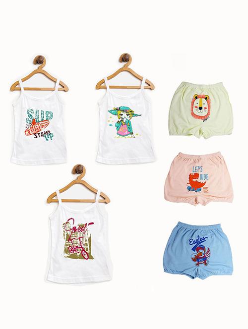kids printed slip and bloomers combo - 20609709 - Very Small Image - 1