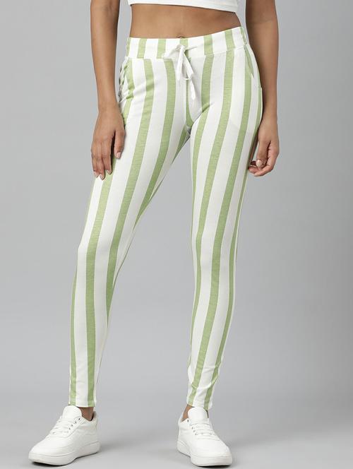women high rise striped track pant - 20610727 - Very Small Image - 1